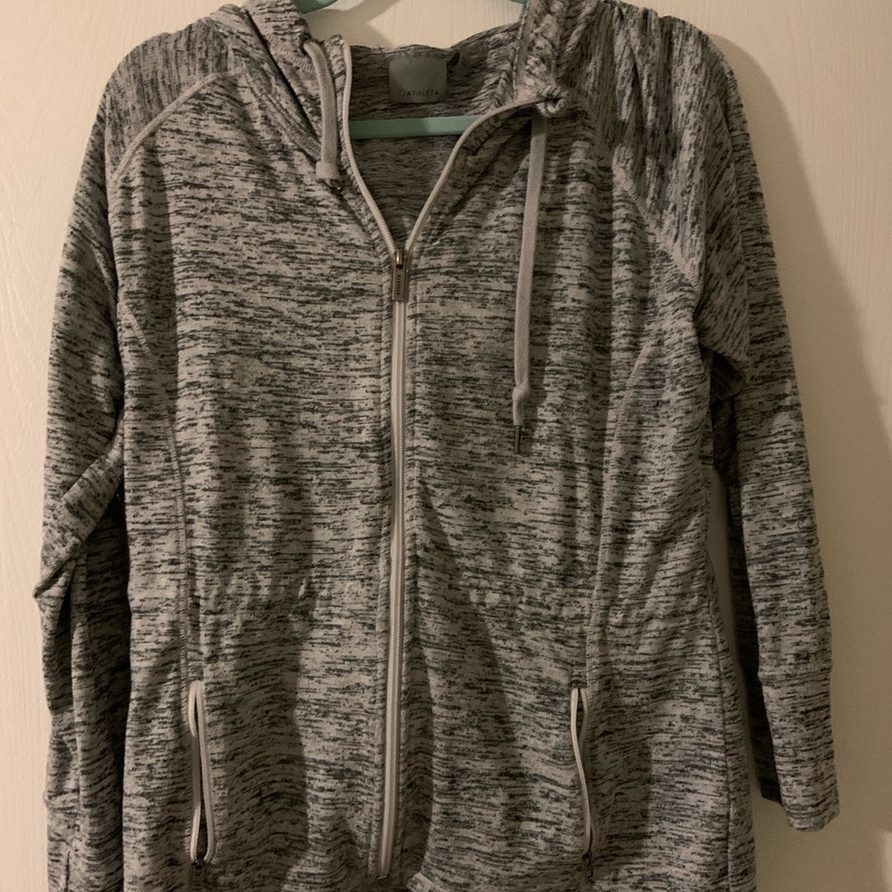 Athleta grey zip up